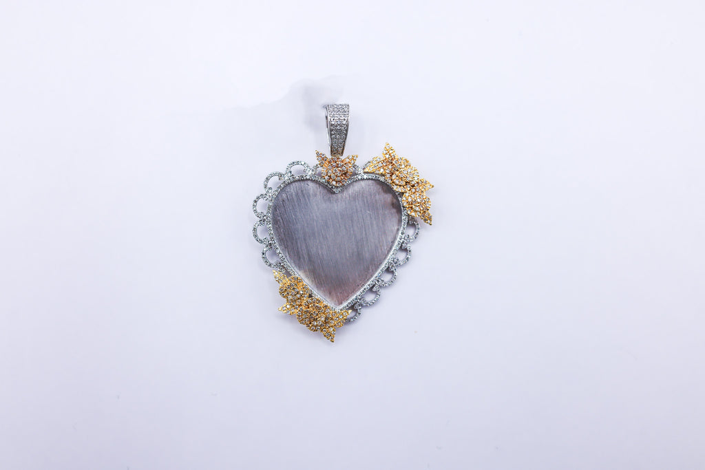 10K 0.54CT D-PENDANT RDS MEMORY "HEART" MP