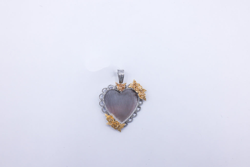 10K 0.54CT D-PENDANT RDS MEMORY "HEART" MP