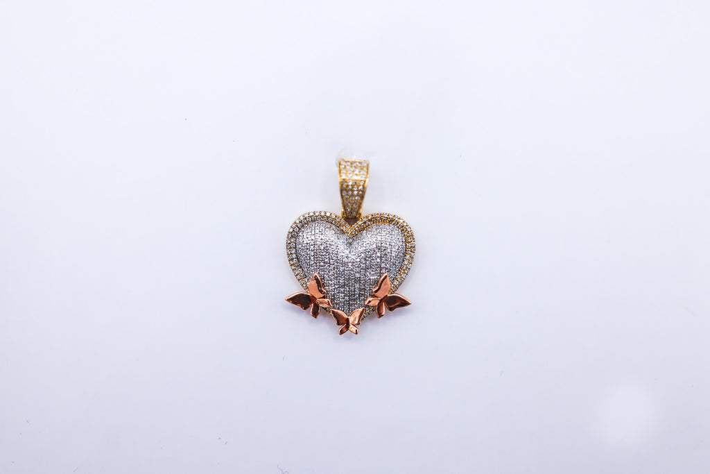 10K 0.81-0.86CT D-PENDANT RDS "HEART" MP