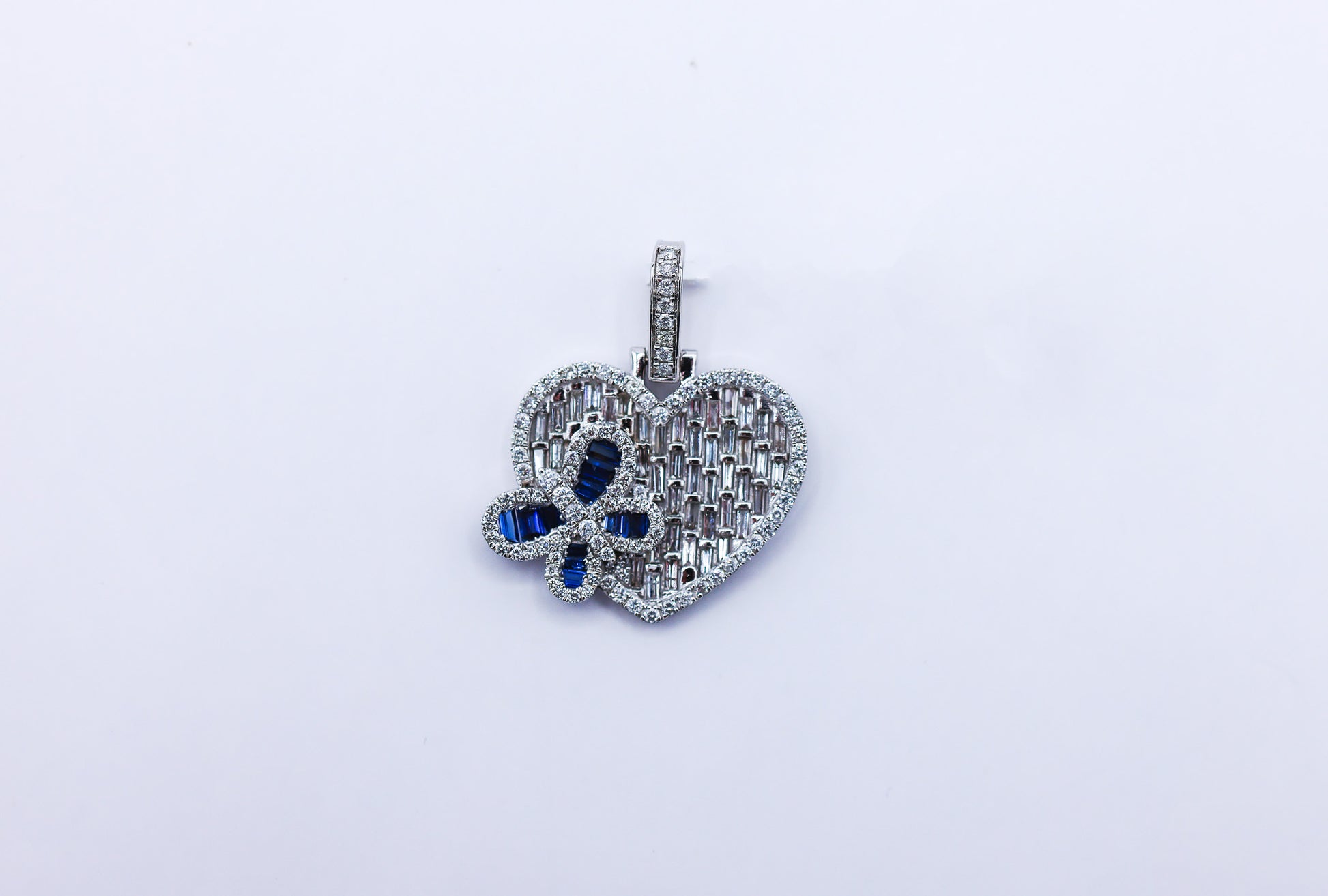 Heart Blue 14K Gold 1.78 CTW (0.26 Blue CTW)