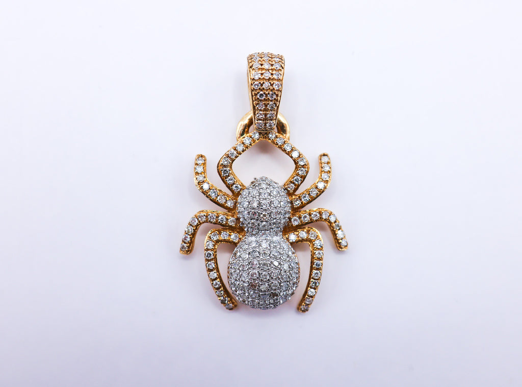 Spider Charm 10K GOld 0.27 CTW