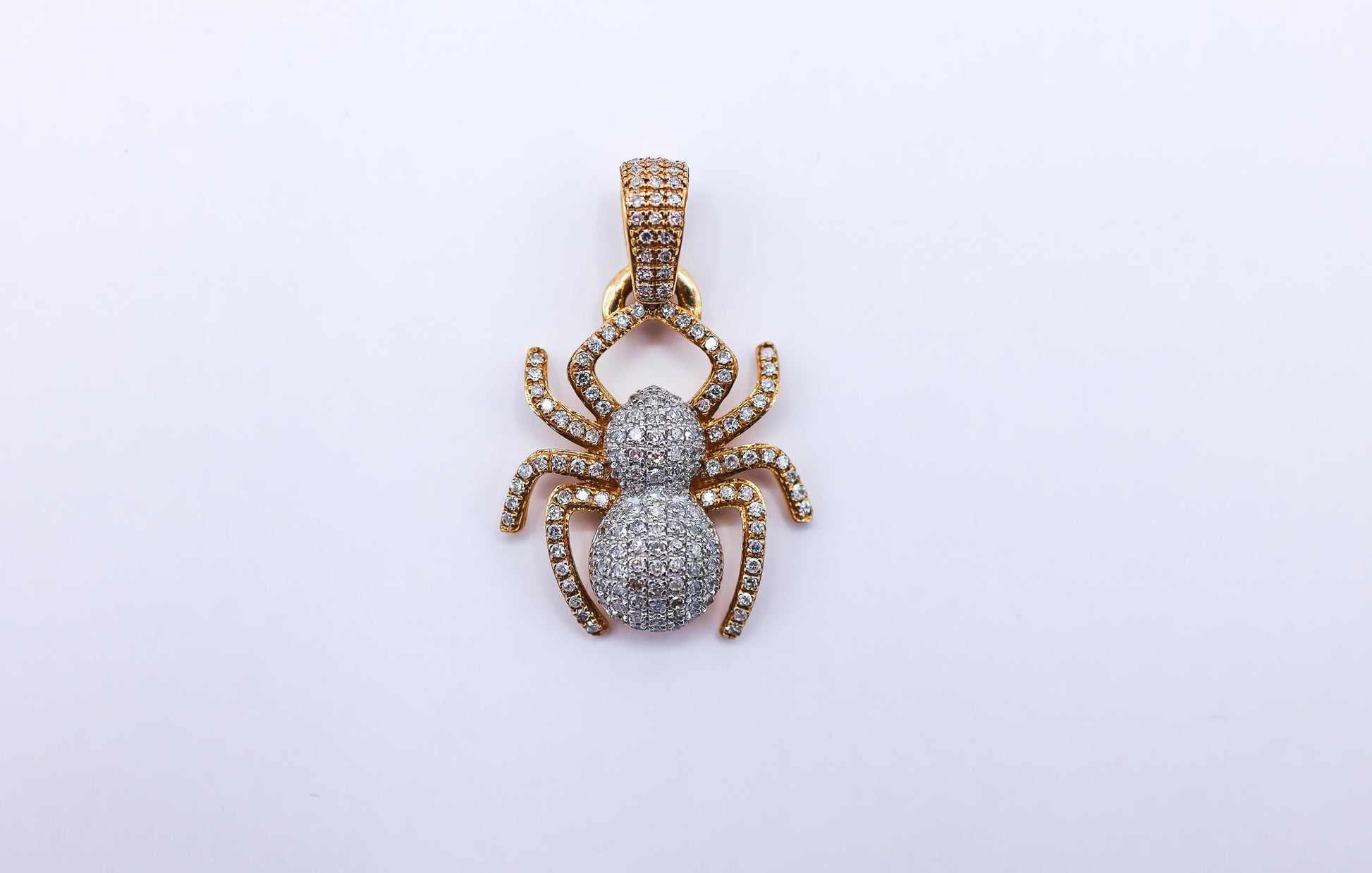 Spider Charm 10K GOld 0.27 CTW