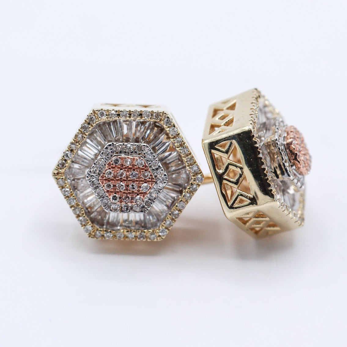 10K 0.62CT D-Earring TPR-RDS Micro Prong