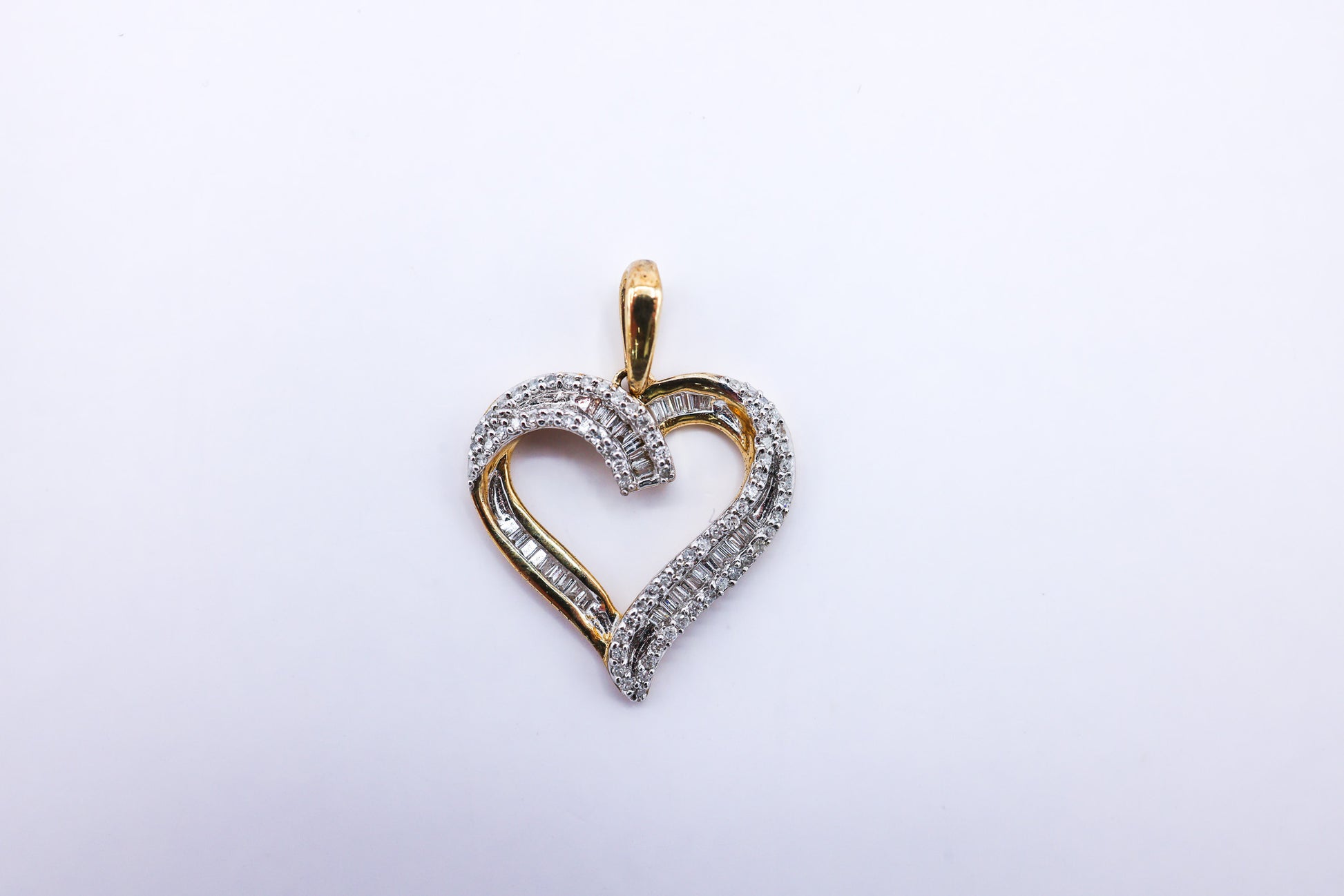 Heart Charm 10K Gold 0.26 CTW