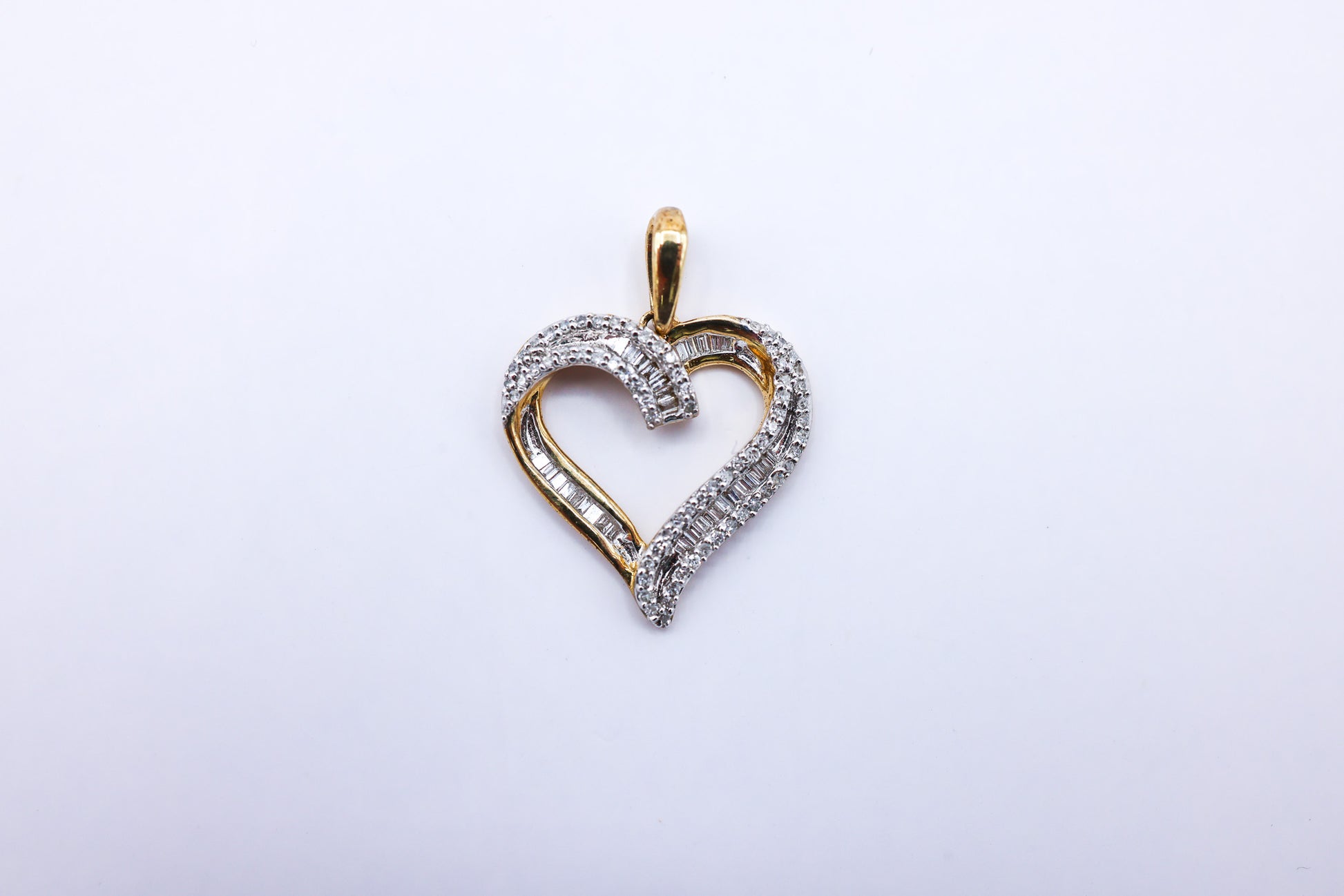 Heart Charm 10K Gold 0.26 CTW