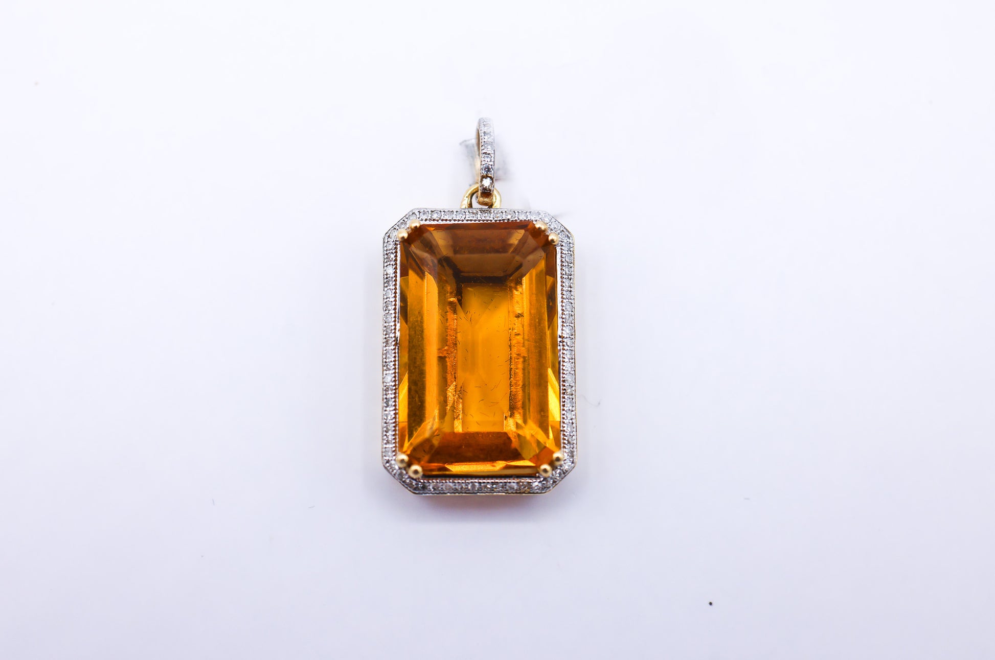 Yellow Charm 10K Gold 0.25 CTW