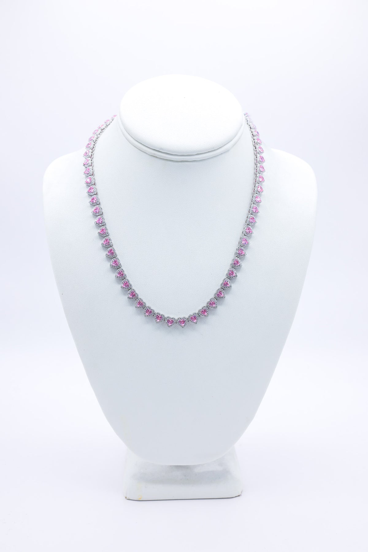 PINK Heart 18 INCH 25.18 CTW