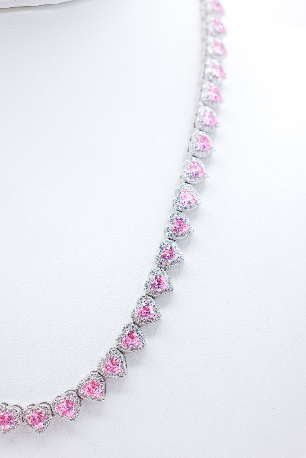 PINK Heart 18 INCH 25.18 CTW