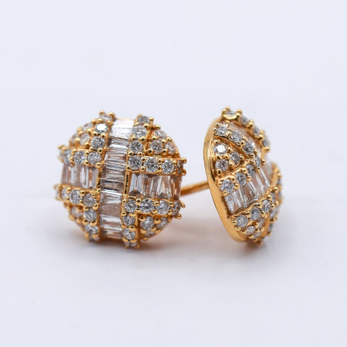10K 0.99CT D Earrings Dark