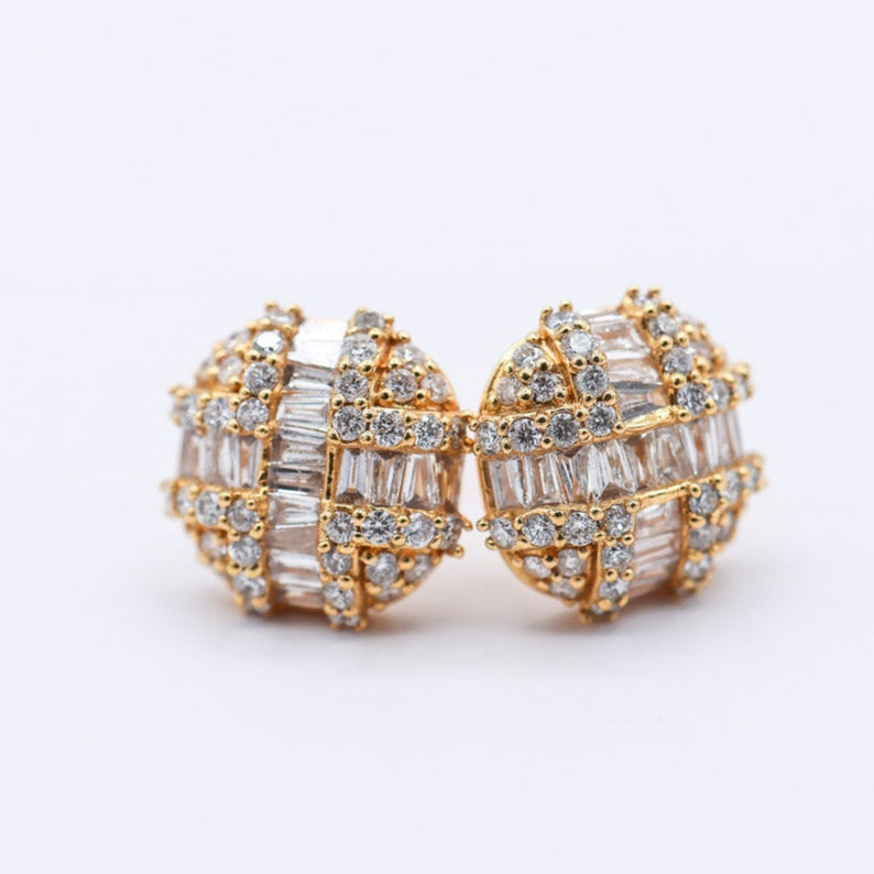 10K 0.99CT D Earrings Dark