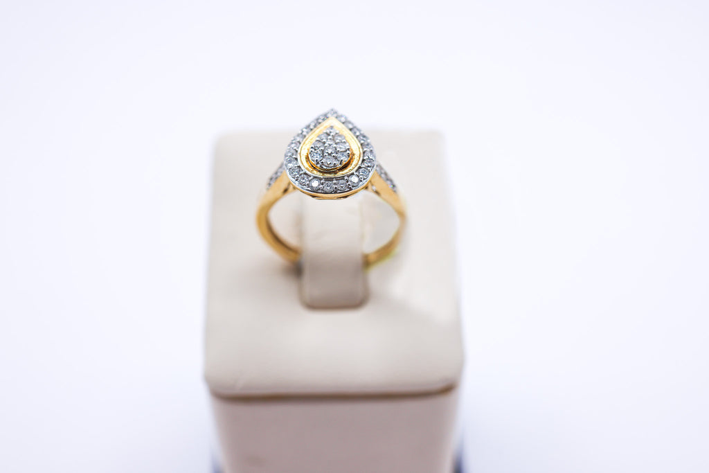 10K Gold 0.50 CTW Pear Shaped Diamond Ring