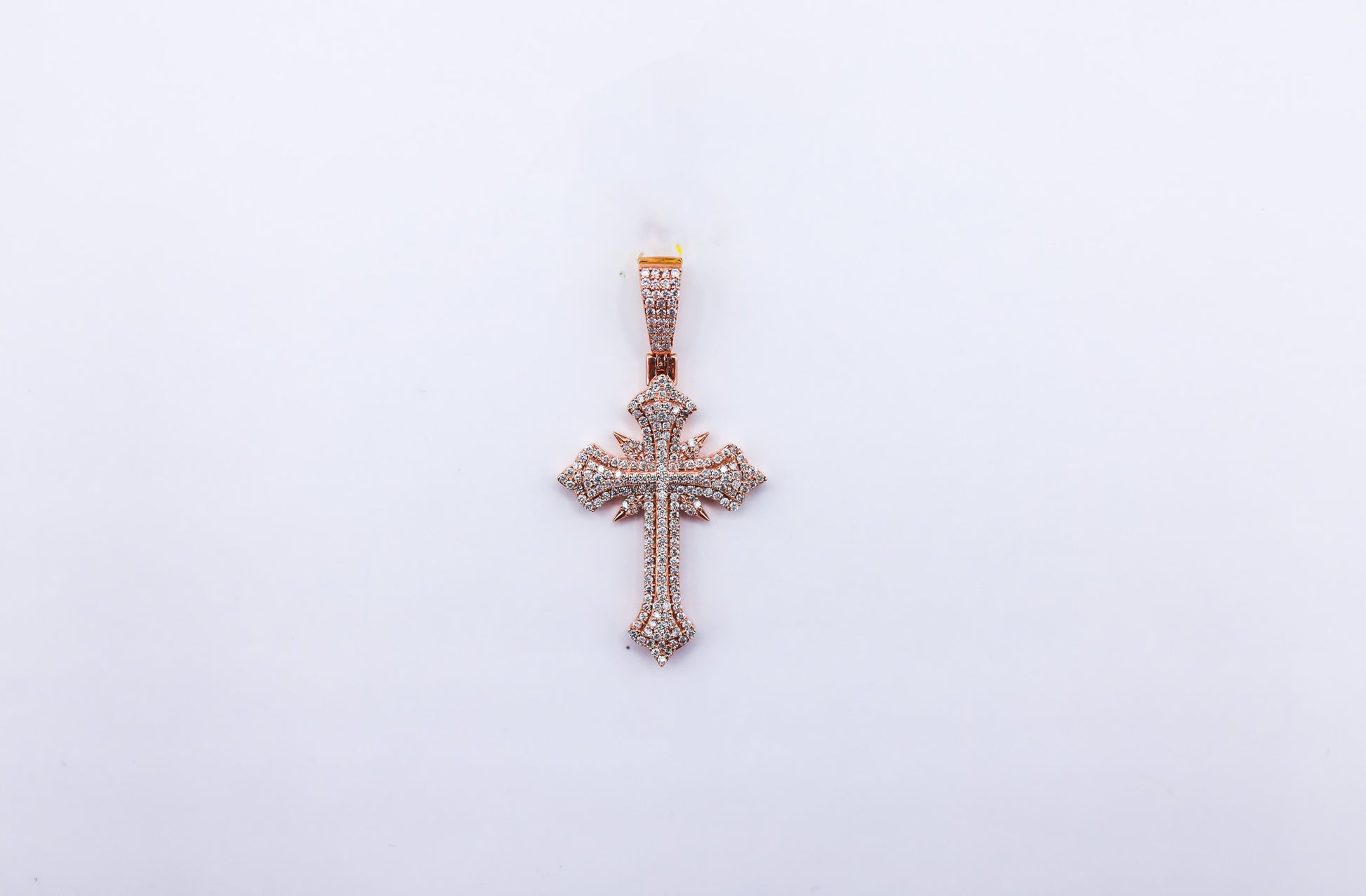 Cross Charm 10K Gold 0.66CTW