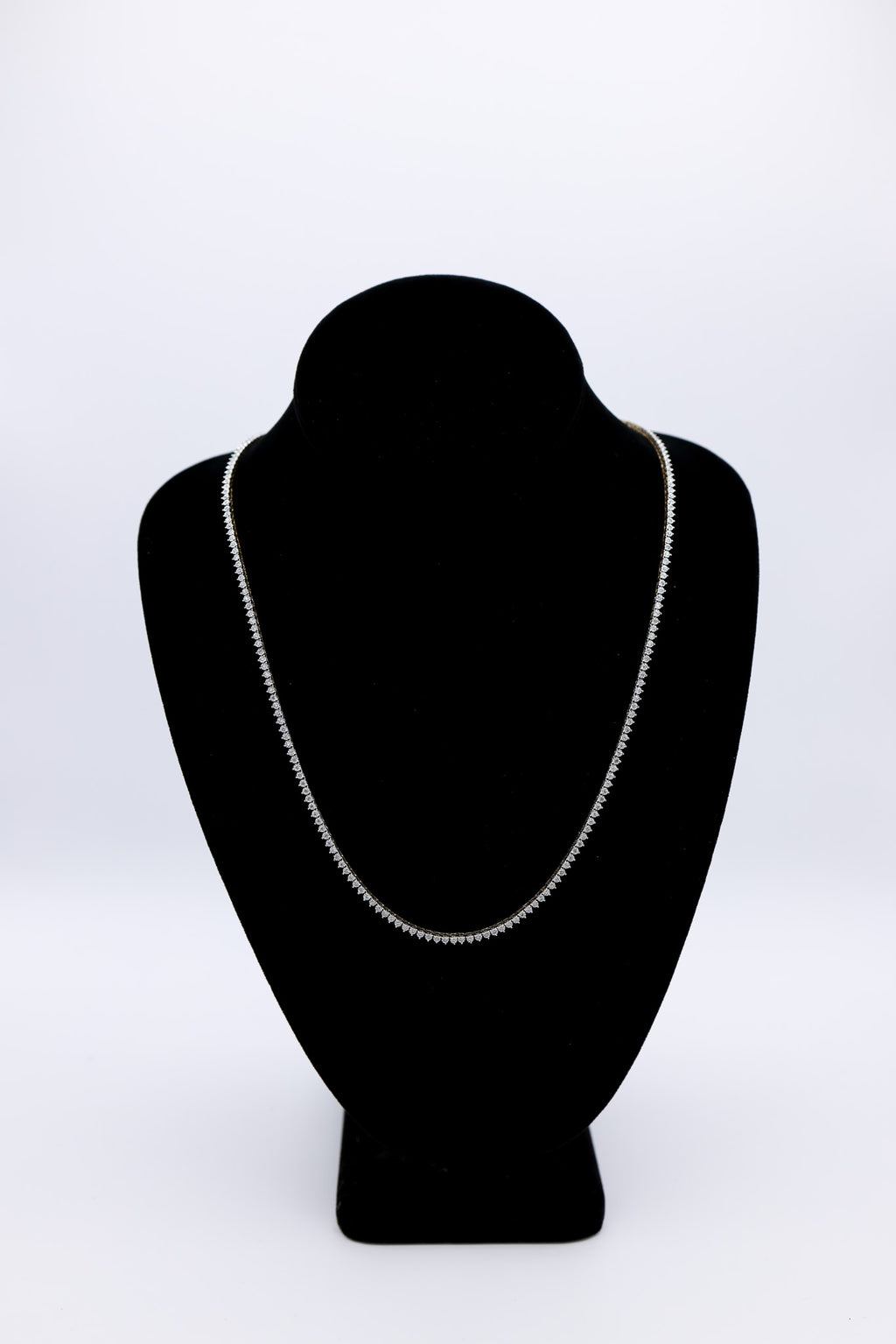 10K 2.11-2.20CT D-NECKLACE MEN RDS 3 PRONG P1 SIZE 22 INCH 3.20.3.25 MM