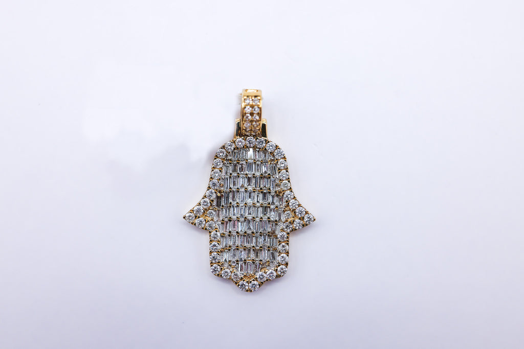 Hamsa Hand 10K 1.47CTW