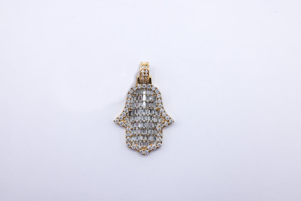 Hamsa Hand 10K 1.47CTW