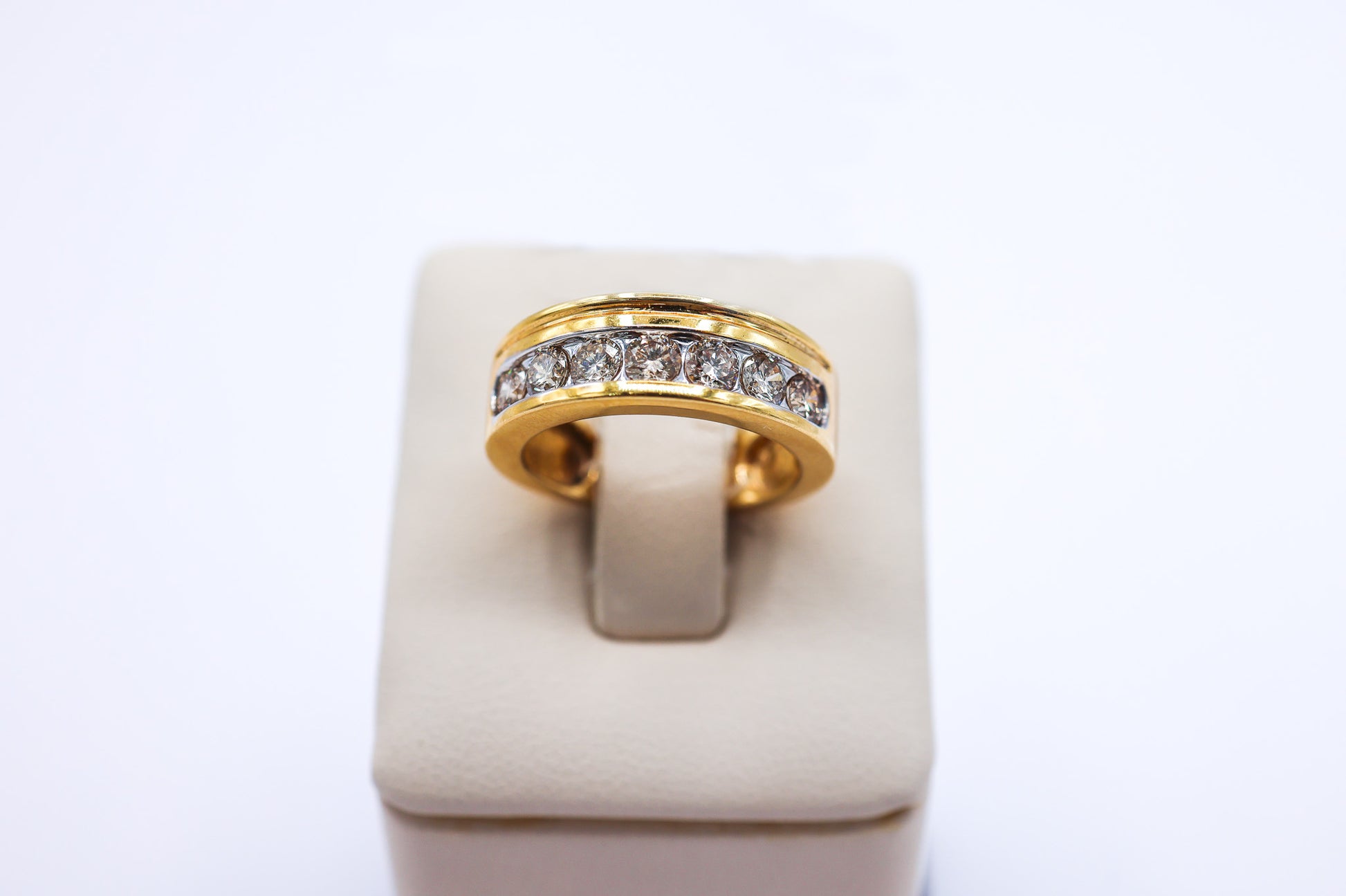 10K Yellow Gold 1.04 CTW Multi-Diamond Band