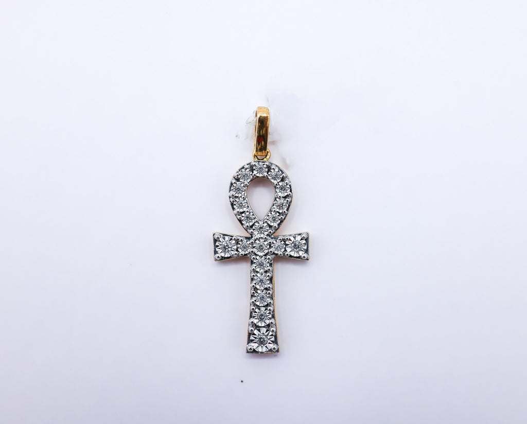 Amkh Charm 10K gold 0.17 CTW