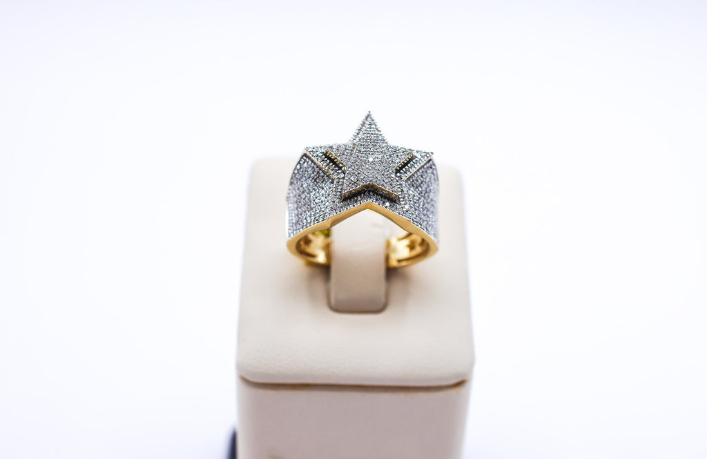 10K 0.74-0.82CTW Super Star Diamond Ring