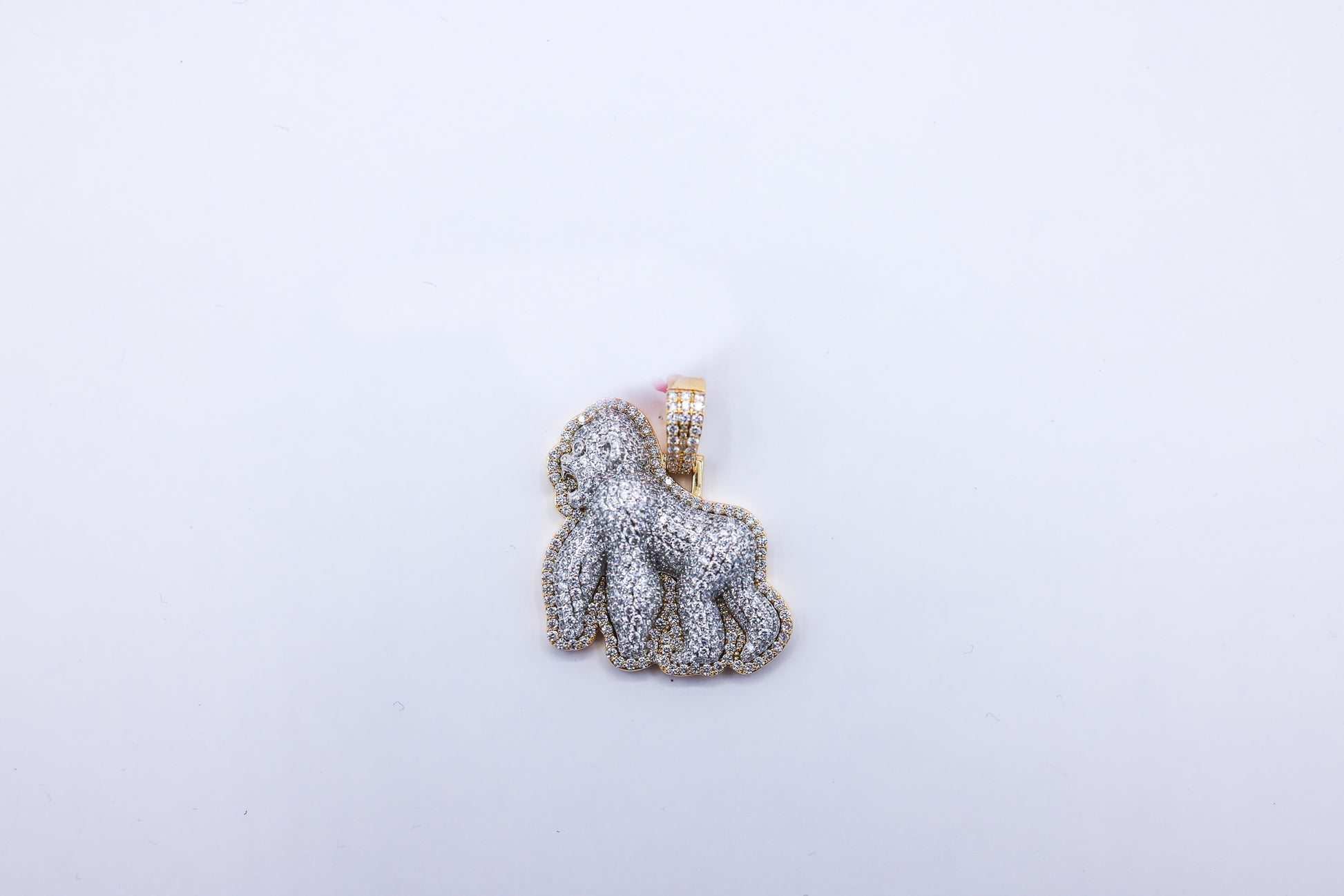 Gorilla Charm 14K Gold 6.14 CTW