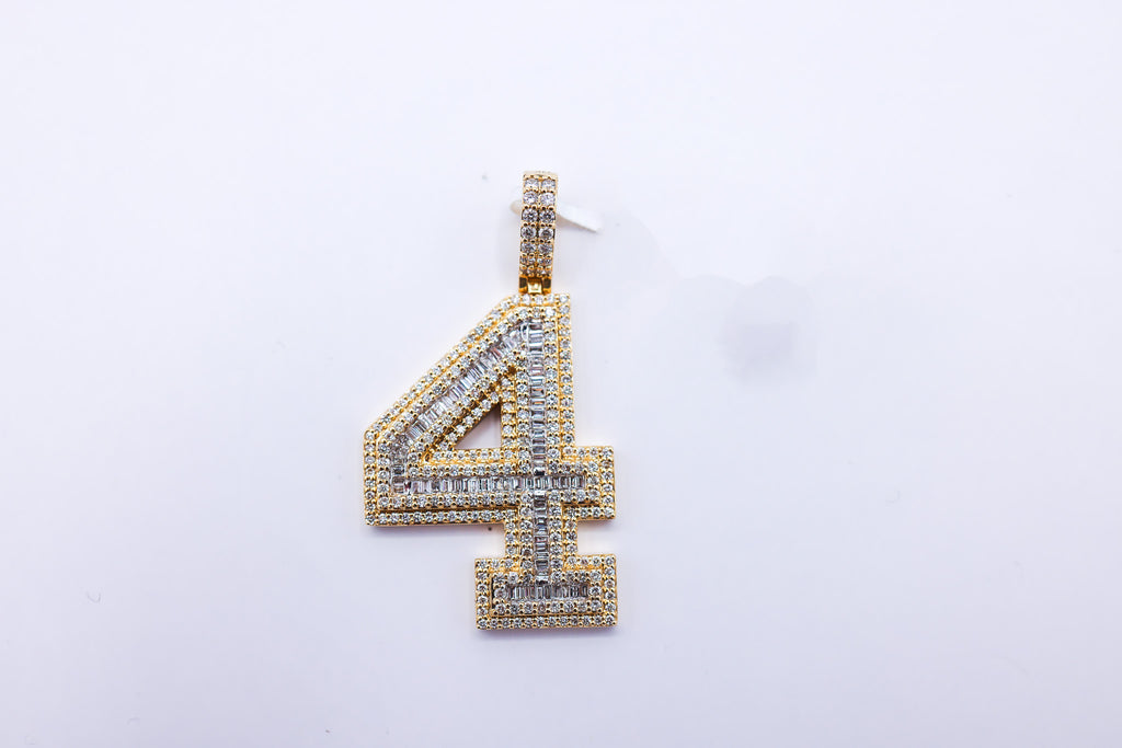 Number 4 14K Gold 2.19 CTW