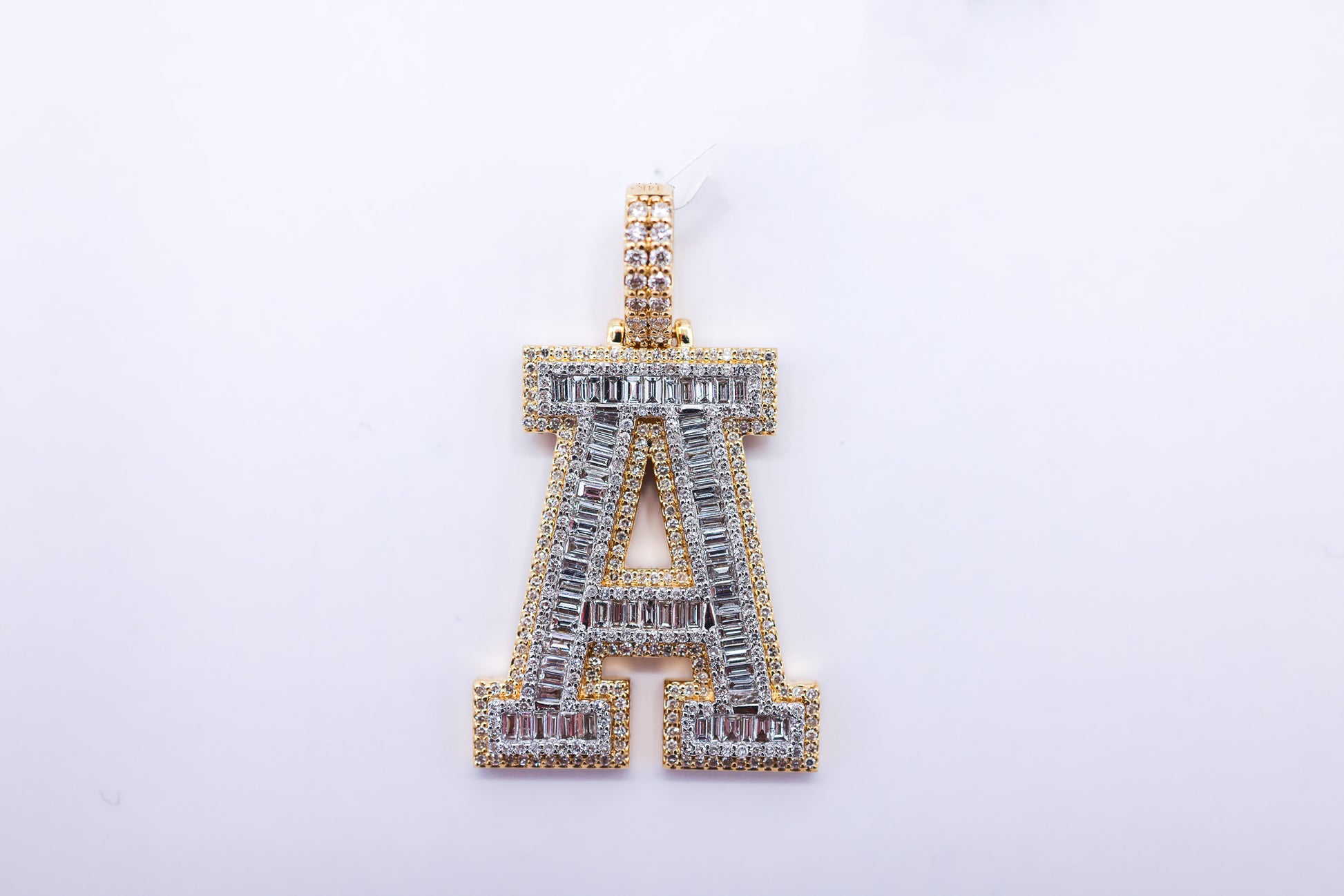 Letter A 14K Gold 1.96 CTW