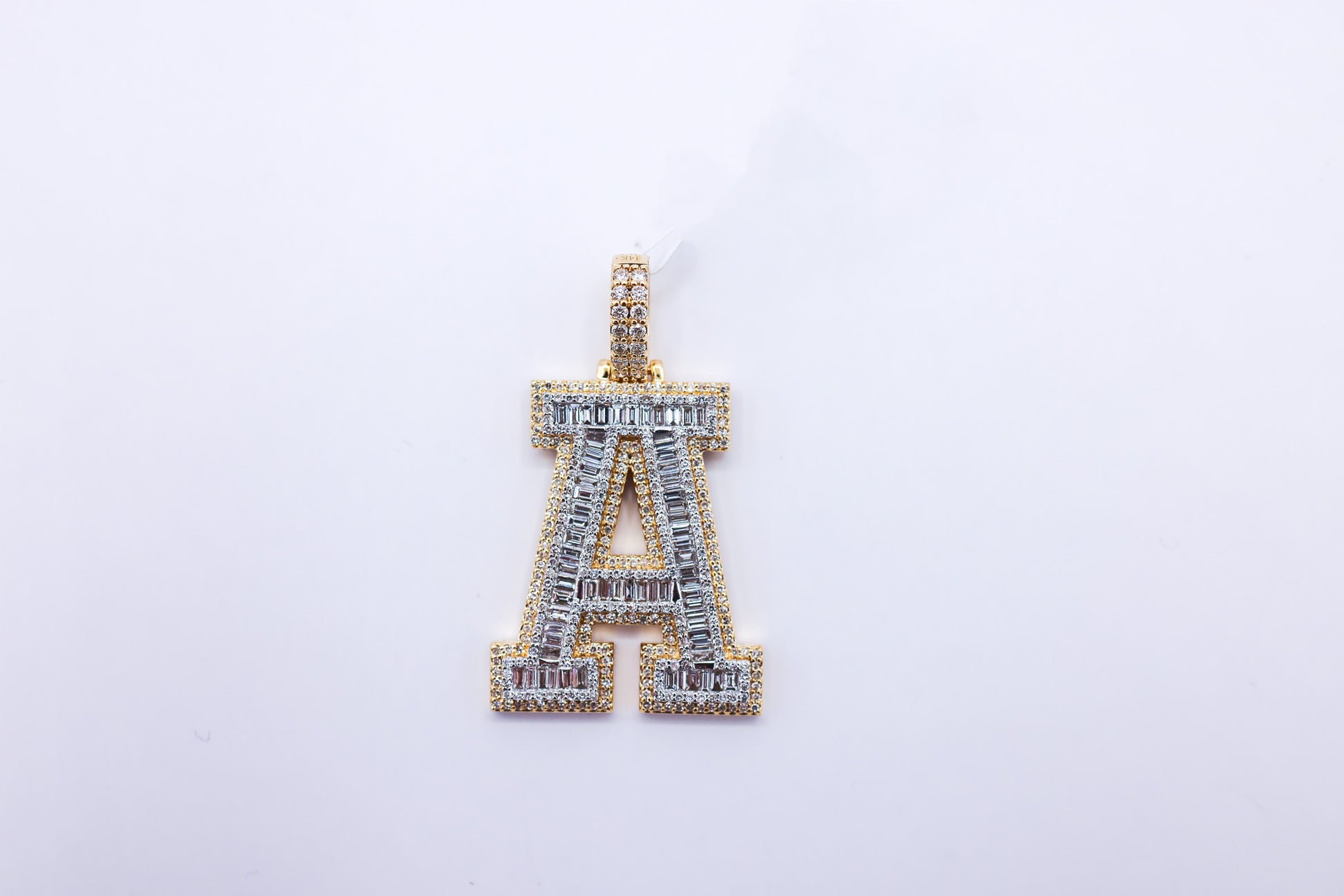 Letter A 14K Gold 1.96 CTW
