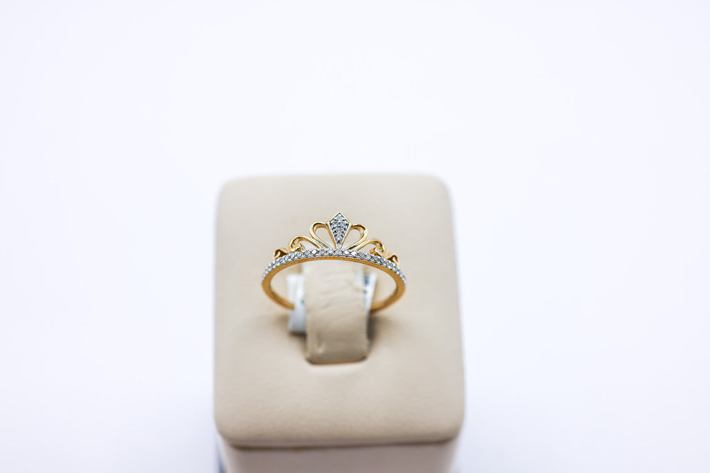 10K Gold 0.10 CTW Tiara Diamond Ladies Ring