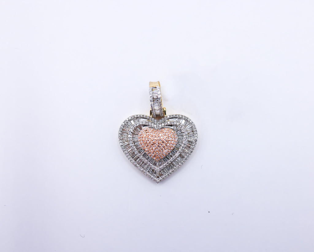 10K 1.45-1.52CT D-PENDANT TPR/RDS "HEART" PRONG SETTING
