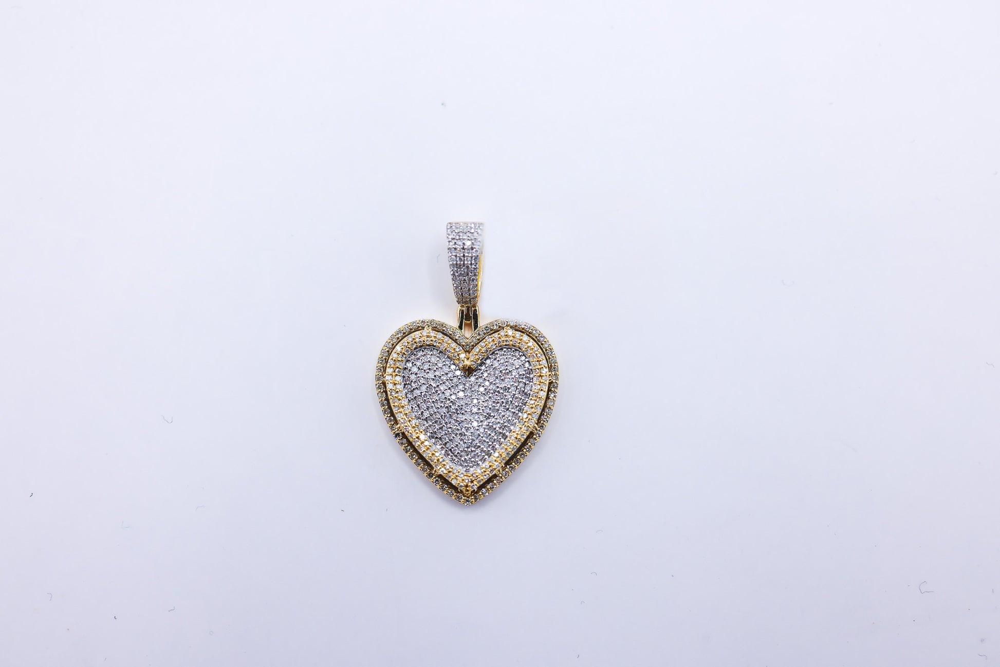 10K 1.28-1.43CT D-PENDANT RDS "HEART" MICRO PRONG