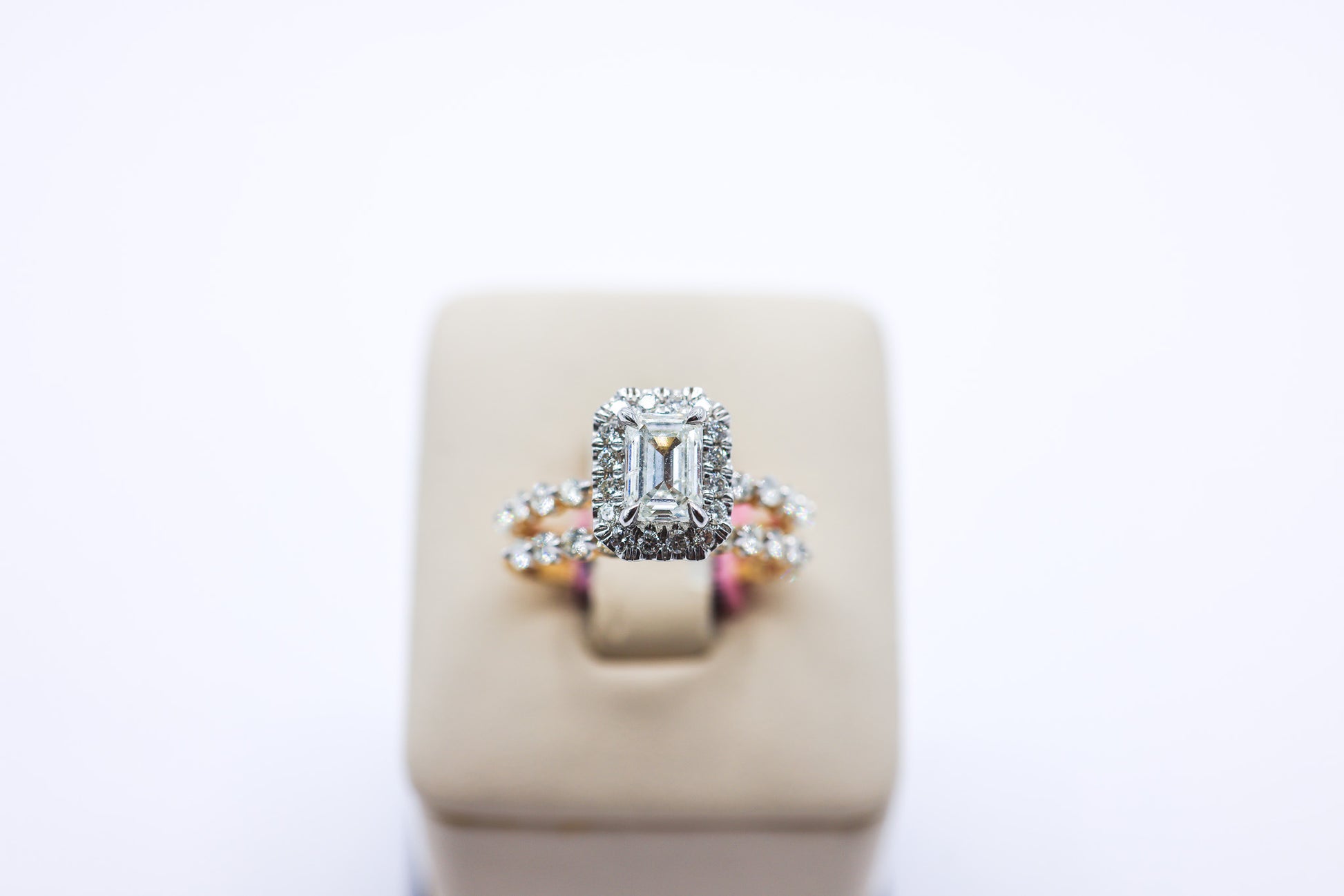 14K Gold 2.02 CTW Square Solitaire Certified Diamond Ring