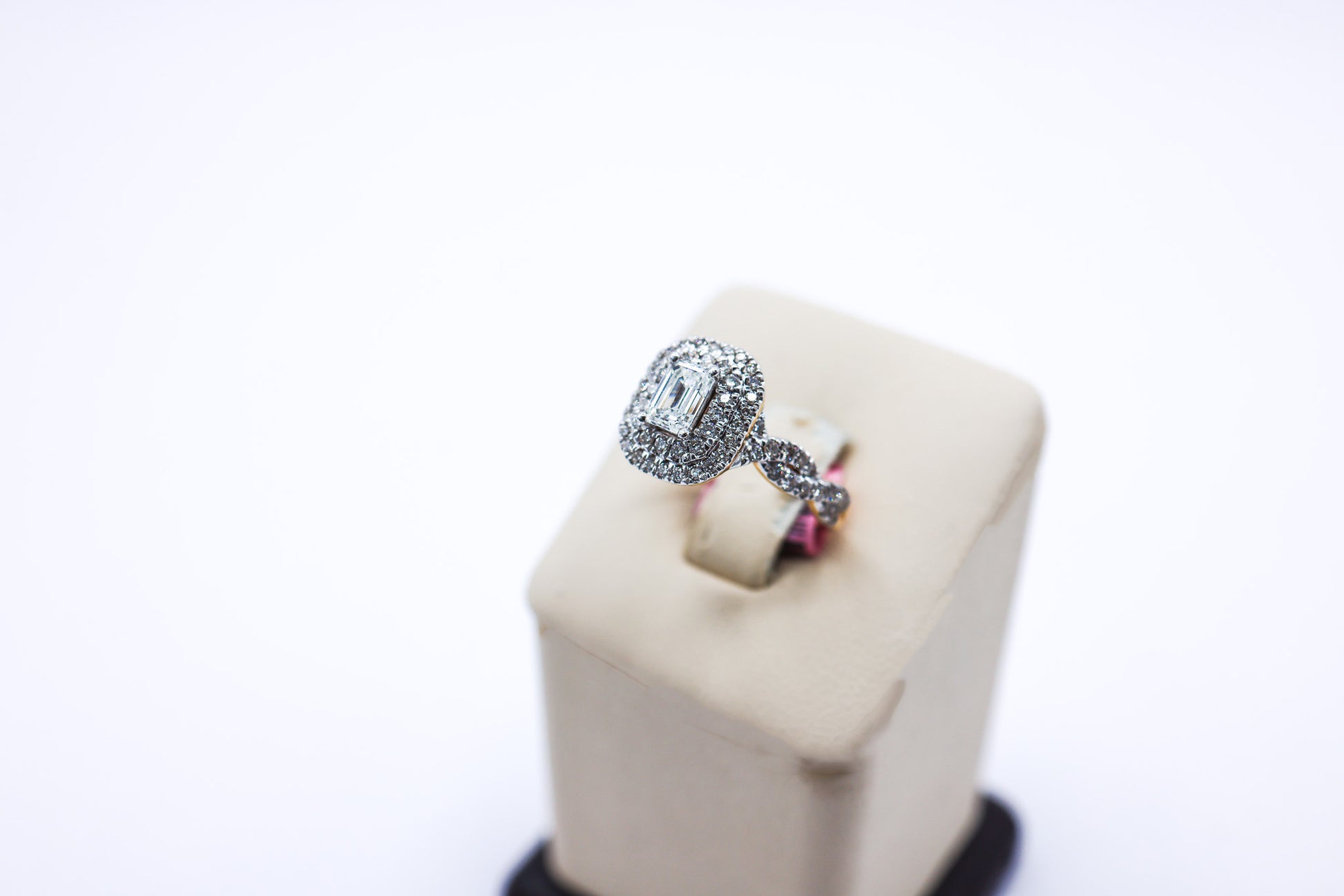 14K Gold 1.50 CTW Cushion Cut Solitaire with Braided Band Ladies Diamond Ring