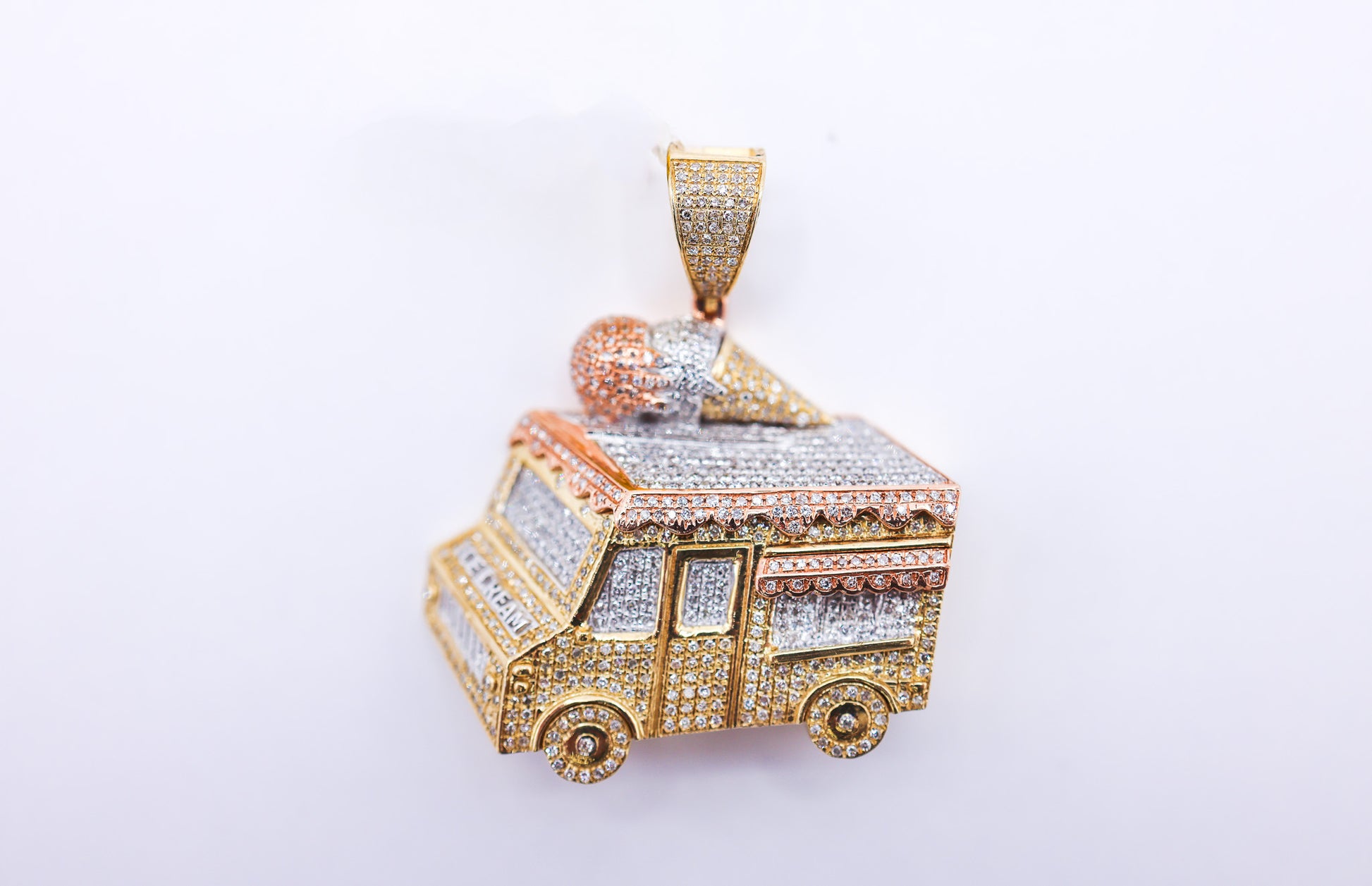 10K 1.01CT D-PENDANT RDS "ICE CREAM TRUCK" MP