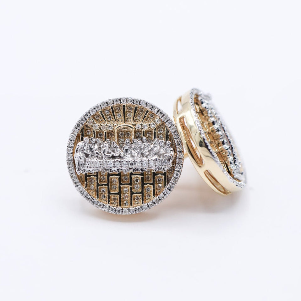 10K 0.29CT Micro Prong Last Supper