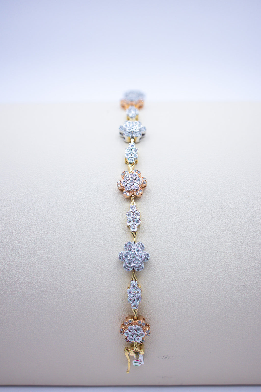 Gold Flower 10K 1.02CT D-BRACELET