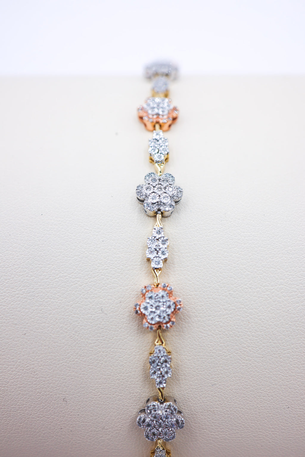 Gold Flower 10K 1.02CT D-BRACELET