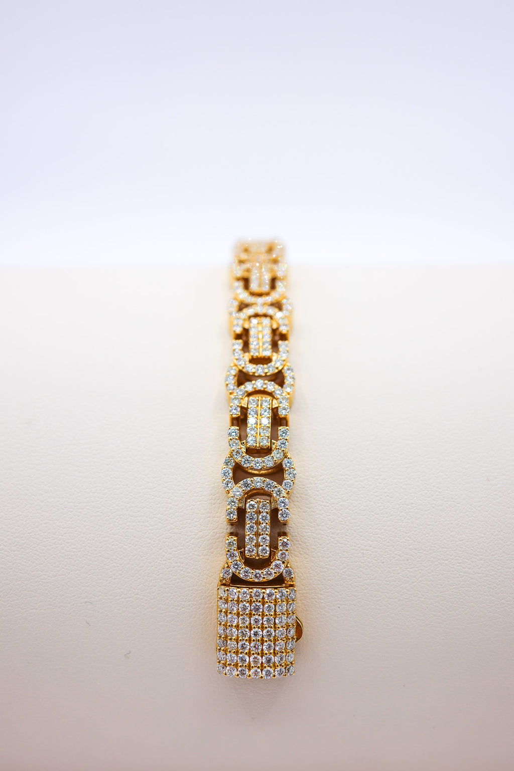 Byzantine Bracelet 10K Gold 8CTW