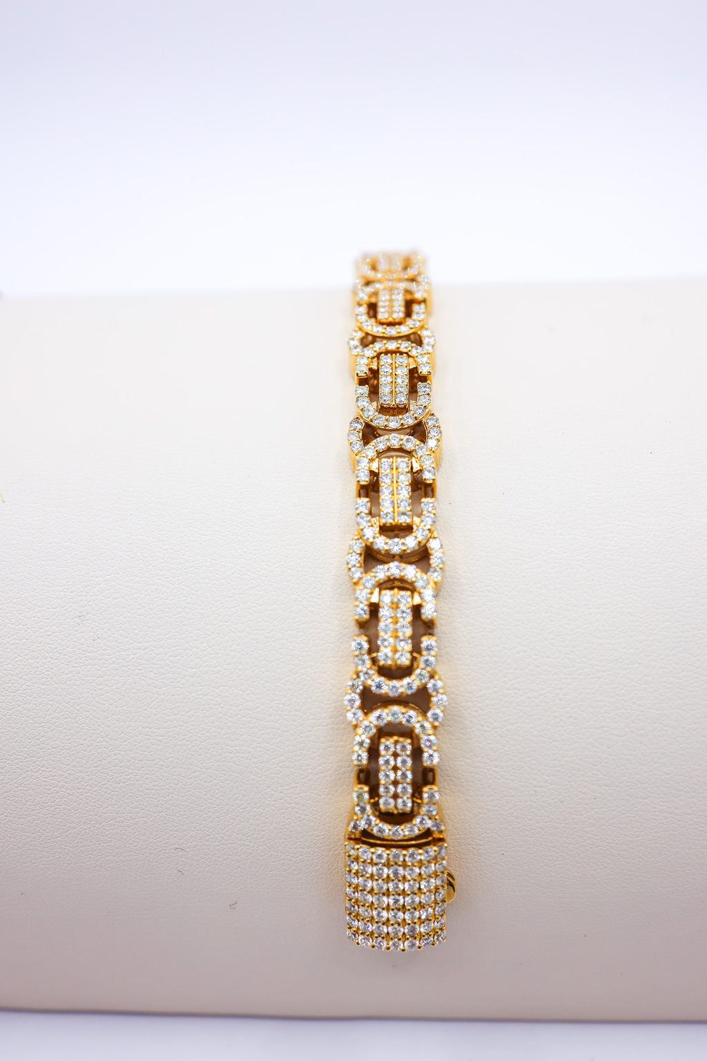 Byzantine Bracelet 10K Gold 8CTW