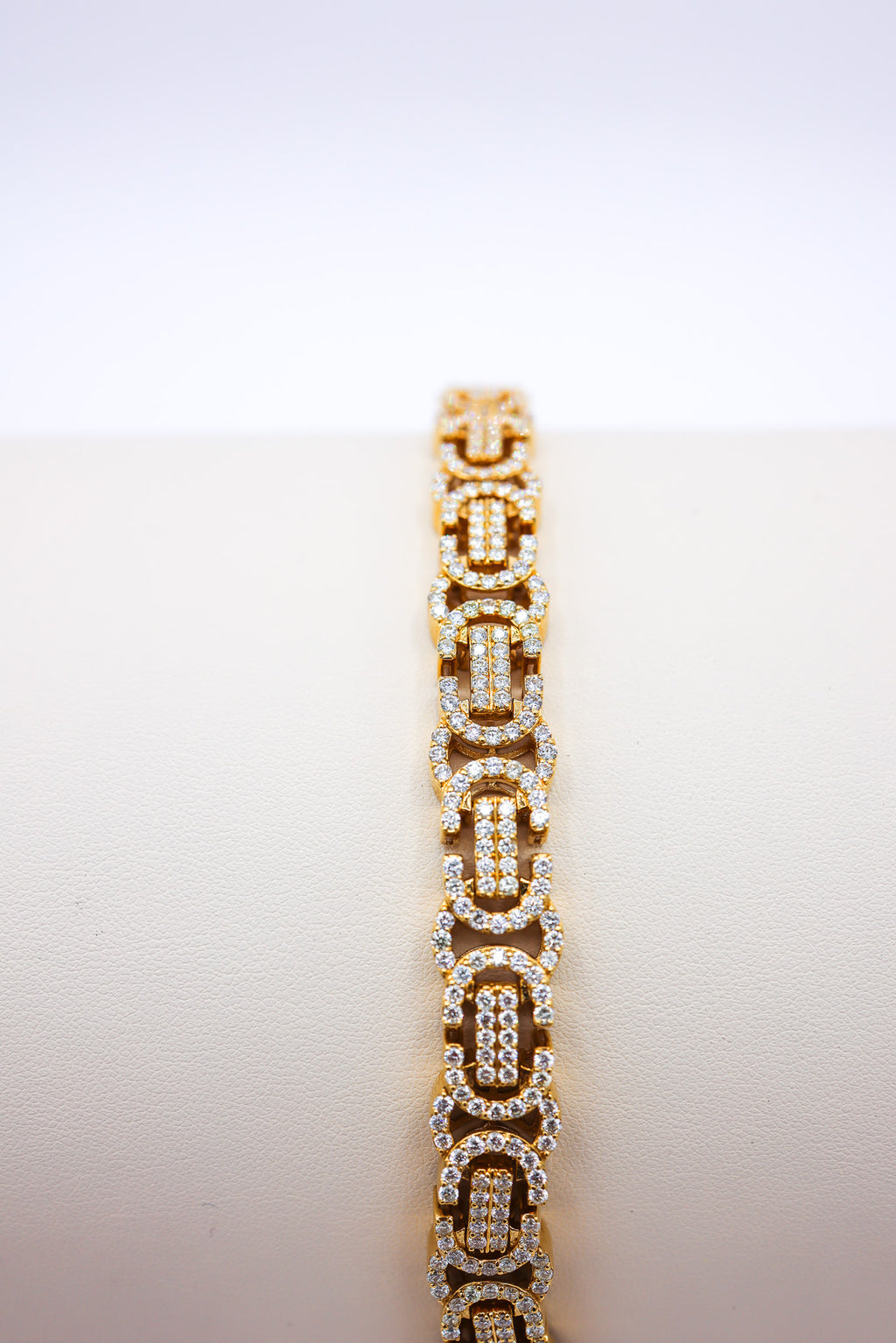 Byzantine Bracelet 10K Gold 8CTW
