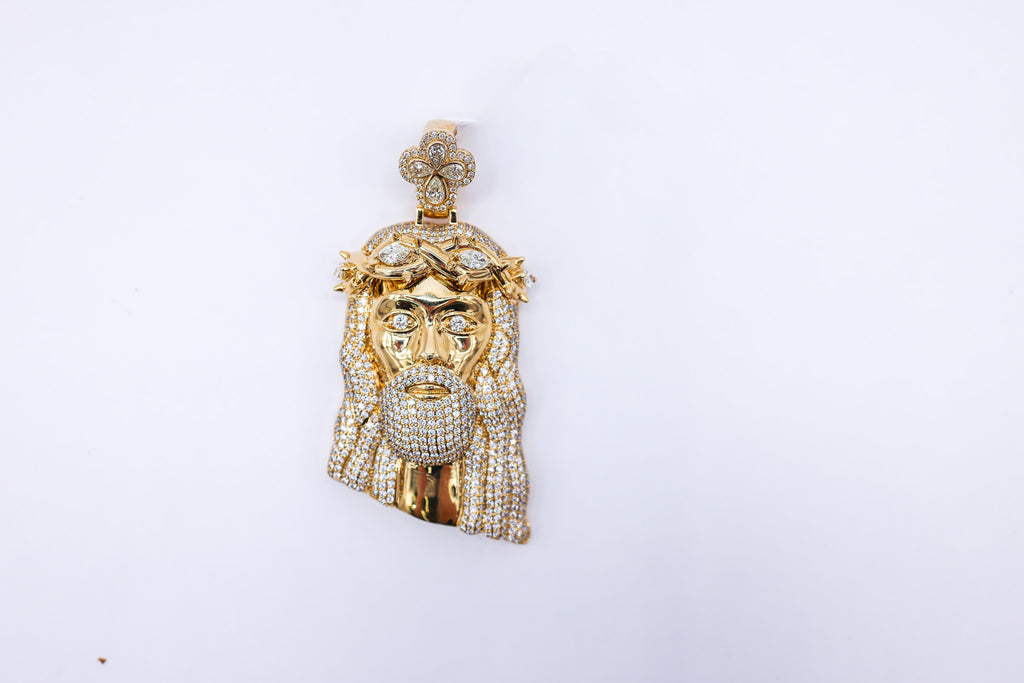 Jesus Charm 14 K Gold 7.95 CTW