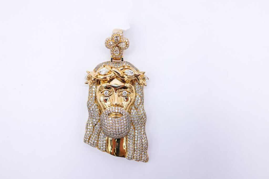 Jesus Charm 14 K Gold 7.95 CTW