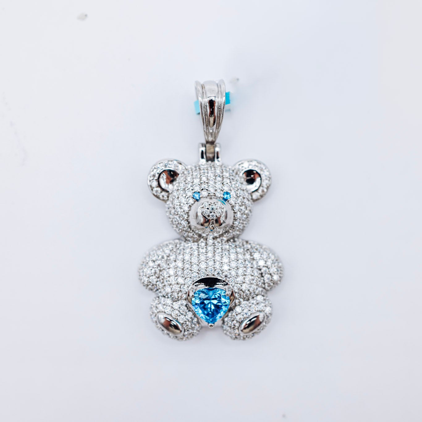 Teddy Bear 925 Silver 3.08 CTW