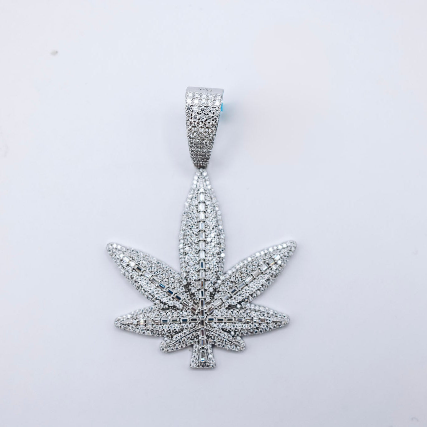 Weed Plant 925 Silver 4.85 CTW