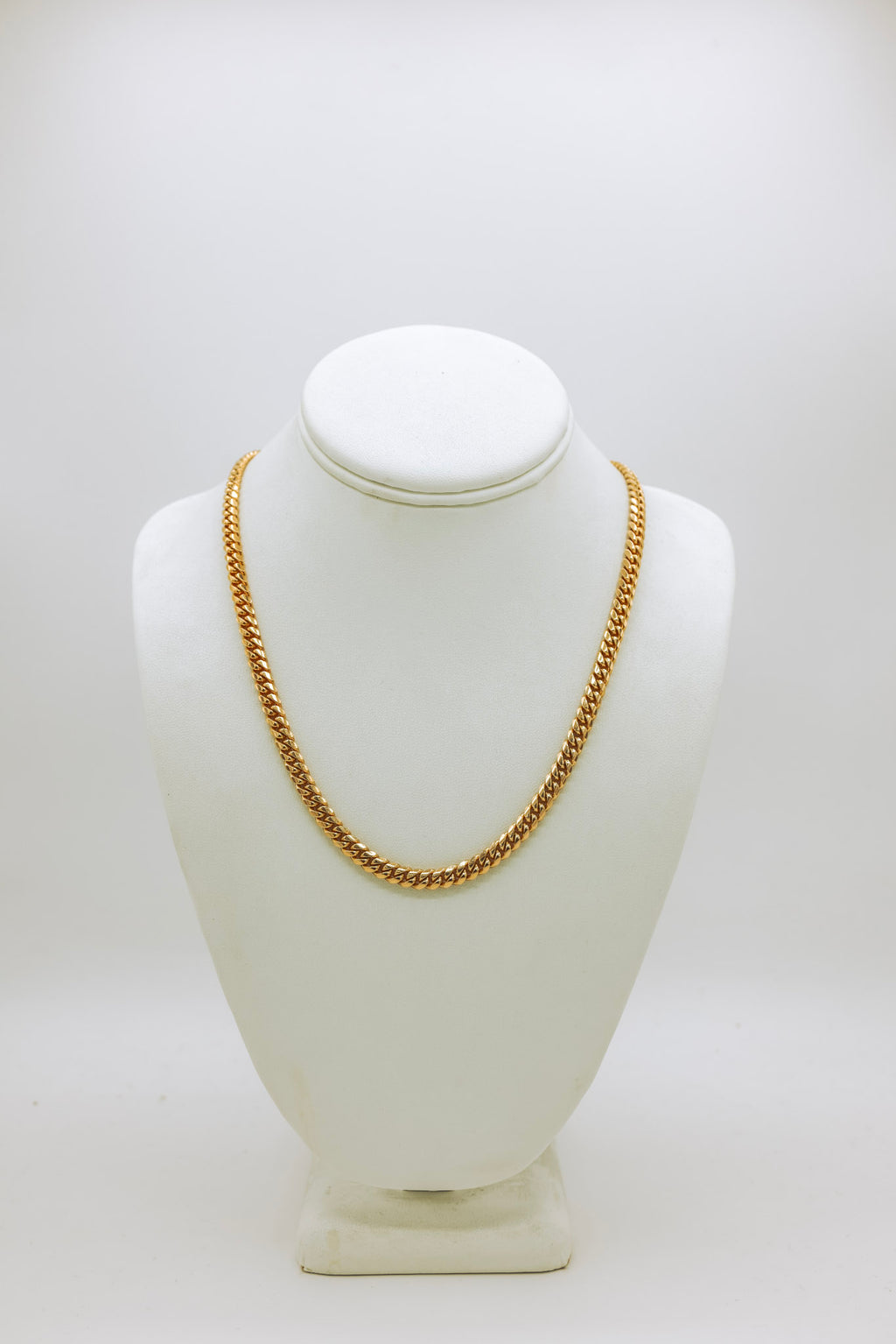14K Miami Cuban 24 Inches Gold Chain