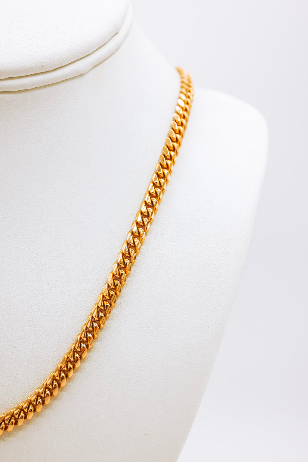 14K Miami Cuban 24 Inches Gold Chain