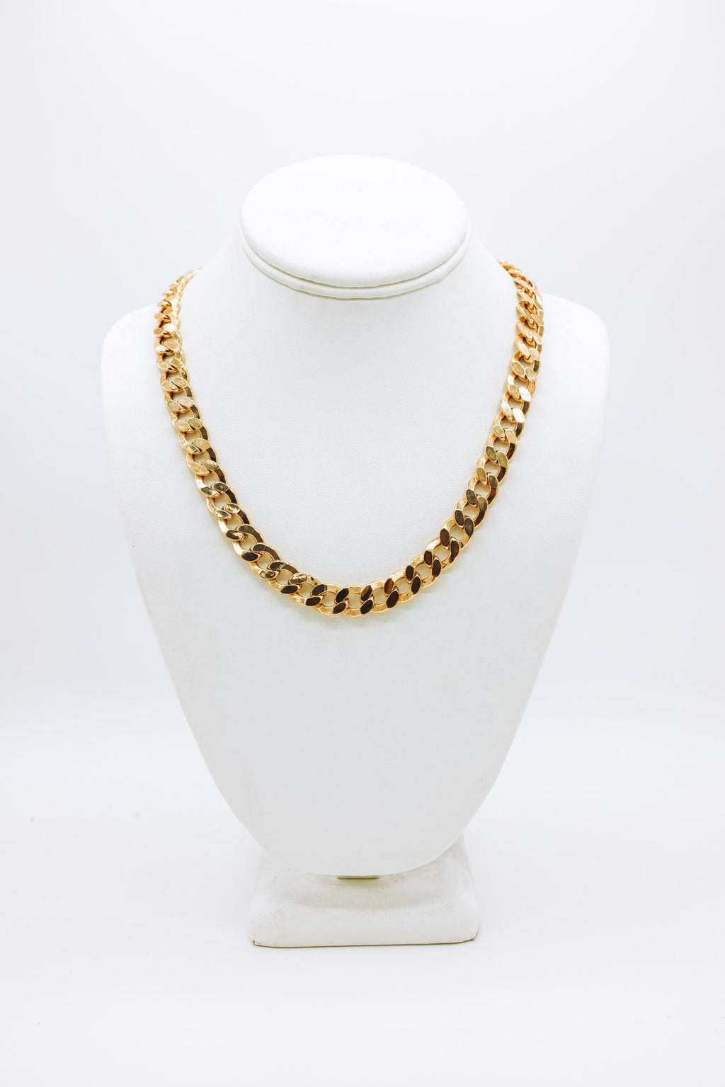10K Flat Cuban 22 Inch Gold Chain