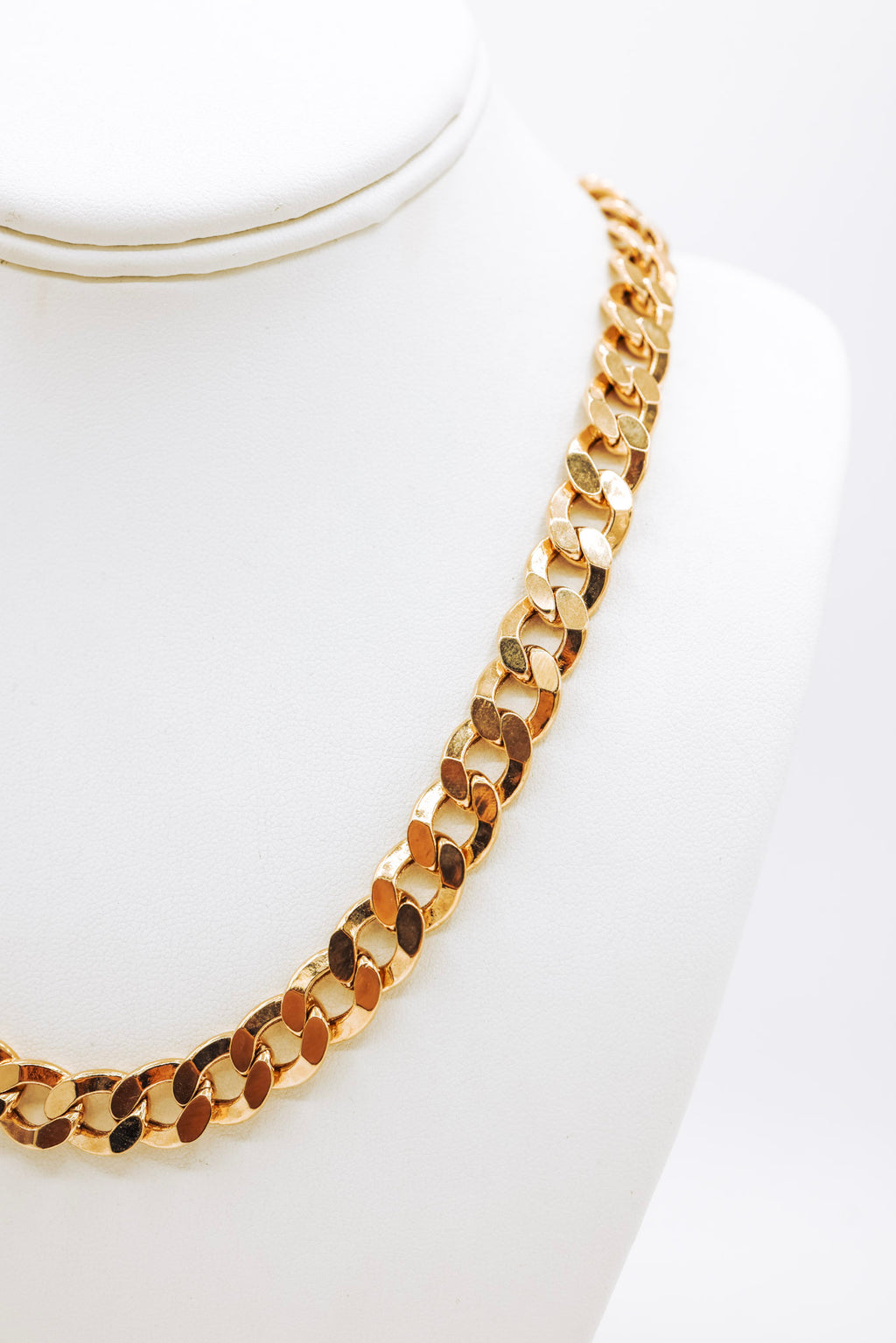 10K Flat Cuban 22 Inch Gold Chain