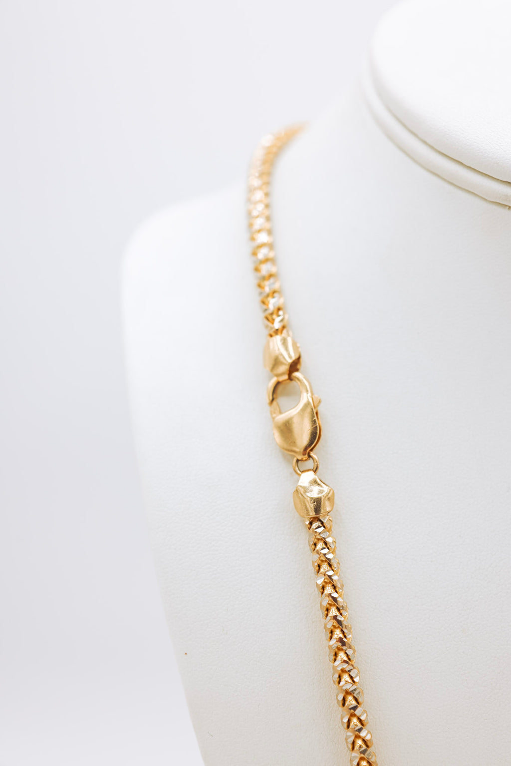 10K New Style Franko 26 Inches with Diamond Cuts Gold Chain