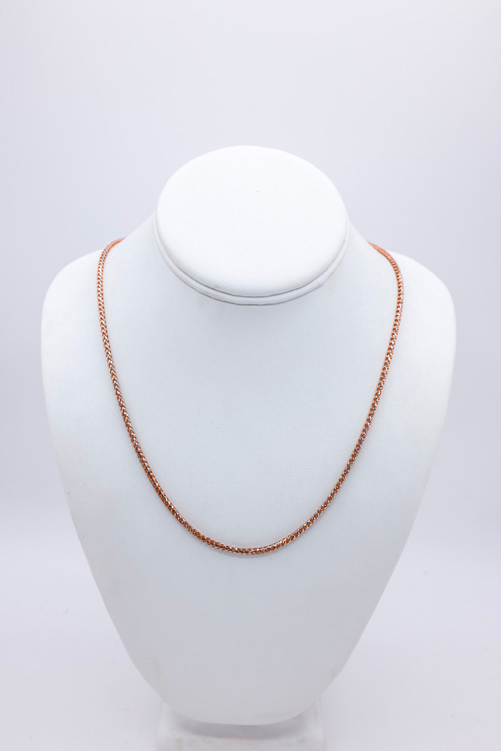Rose Gold Franko with Diamond Cut 24 Inches Chain