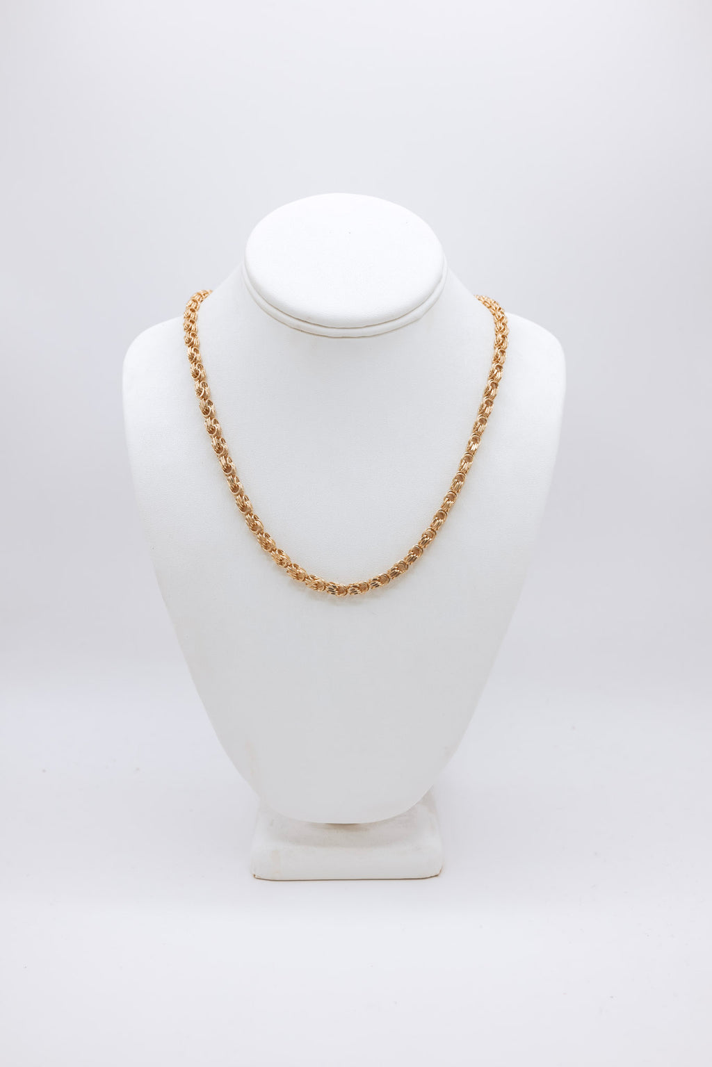 10K Gold Byzantine 24 Inches Chain