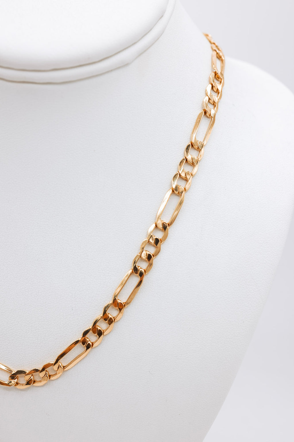 10K Figaro 20 inches Gold Chain